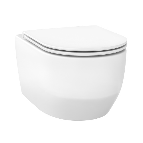 Унитаз подвесной Wellsee Croquis 182611001 белый глянцевый с сиденьем микролифт безободковый смыв торнадо