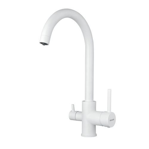 Смеситель для кухни Shevanik S128C на мойку белый