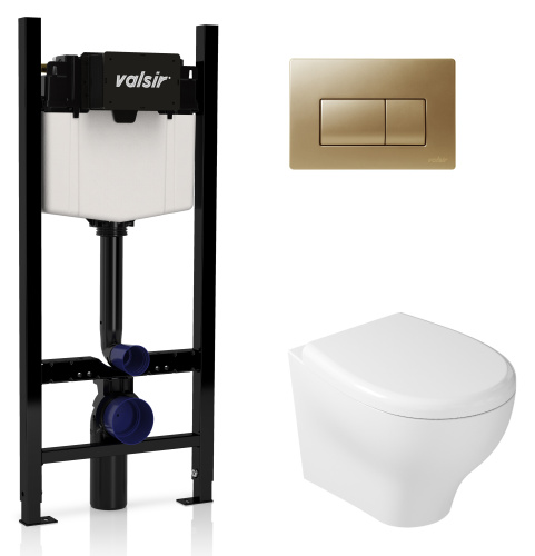 Комплект унитаз с инсталляцией Valsir KIT VSMG 7212 Slim P1