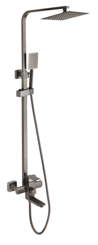 Душевая стойка Fmark FS8145Q настенная цвет графит