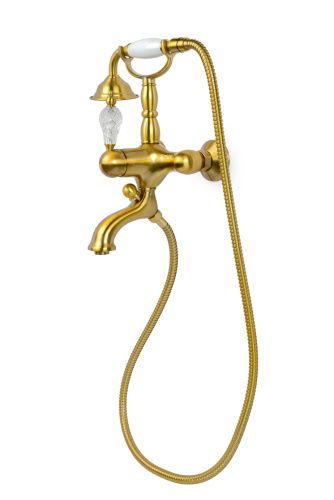 Смеситель Boheme Crystal 303-CRST настенный бронза