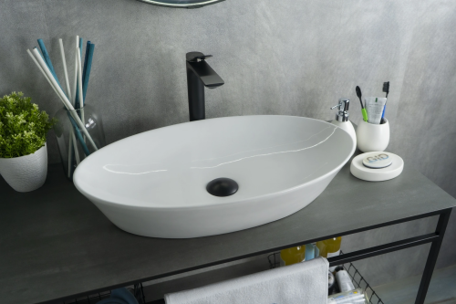 Раковина Gid Lago 61 см N9397 (51141) накладная цвет белый