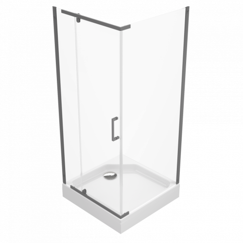 Душевой уголок Тритон Терра Щ0000073935 90х90 стекло прозрачное профиль хром с поддоном