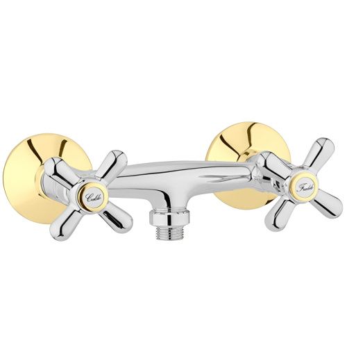 Смеситель для ванны и душа Webert Armony AM760102017 настенный хром/золото