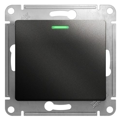 Переключатель 1-клавишный с подсветкой сх.6а 10АХ Systeme Electric Glossa (Глосса) GSL000763