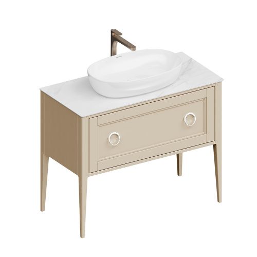 Тумба под раковину Kerama Marazzi PLAZA PL.CN.100.1+1\CAP.M 100х47х81 напольная цвет бежевый