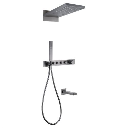 Душевая система ABBER AF8753NG встраиваемая в стену с термостатом