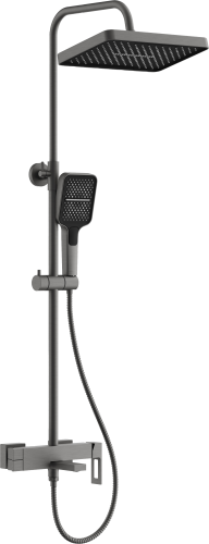 Душевая стойка BELZ B658 B24658-3 настенная цвет оружейная сталь