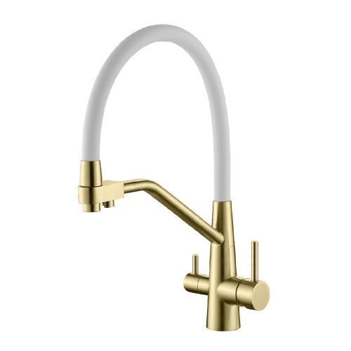 Смеситель для кухни Splenka S71 S71.62.03 на мойку золотой сатин