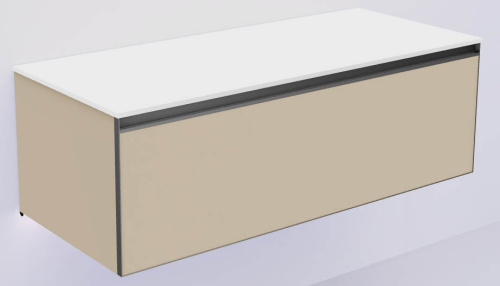 Тумба под раковину Armadi Art Quatro 790-M1-120-D-A-LED 120х50х40 подвесная цвет бежевый