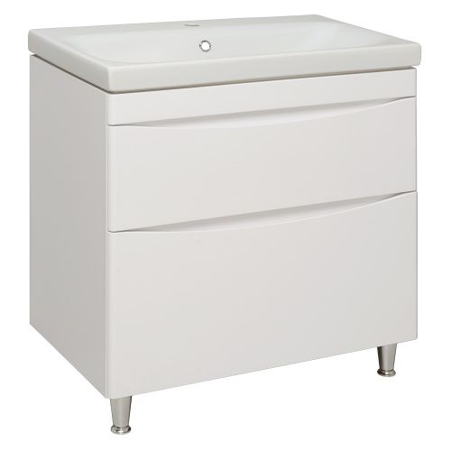 Тумба под раковину Runo АФИНА 00-00001170 80х40 напольная цвет белый