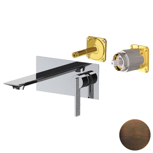 Смеситель для раковины Daniel Club ANC632LKBOIL встраиваемый в стену бронза