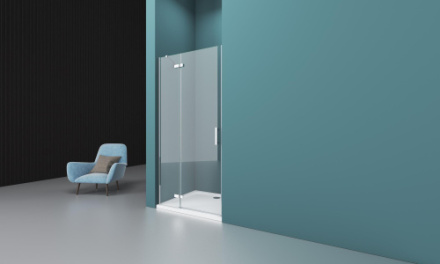 Душевая дверь BelBagno KRAFT KRAFT-B-12-60/60-C-Cr-L стекло прозрачное профиль хром глянцевый