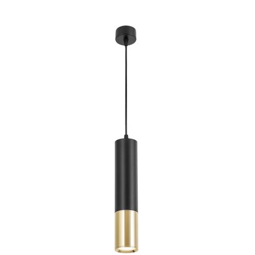 Светильник подвесной Lumina Deco Tuba (Туба) LDP 1101-300 BK+GD