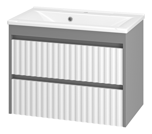 Тумба под раковину Brevita Balaton BAL-06075-01-012Я 73х44х54 подвесная