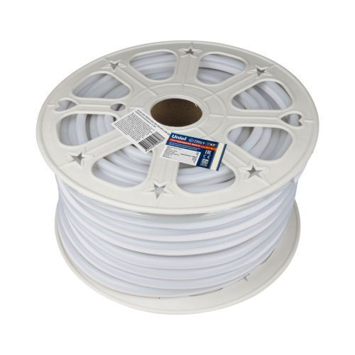 Светодиодная лента Uniel ULS-N21 ULS-N21-2835-120LED/m-8mm-IP67-220V-8W/m-50M-WW бобина