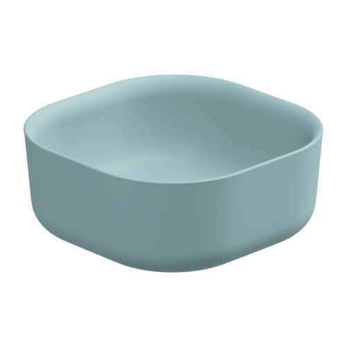 Раковина GSG Ceramic Design Hit! 42см HILAVQU42037 накладная цвет голубой