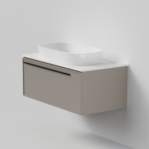 Тумба со столешницей La Fenice ELBA NFNC-01-ELB-C-90-3-GG 90х62х49 подвесная цвет бежевый