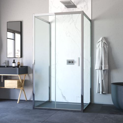 Душевой уголок Vegas-Glass ZP-U TUR+NOVO ZP-U TUR NOVO 100*100 08 crystalvision 100х100 стекло прозрачное профиль хром без поддона