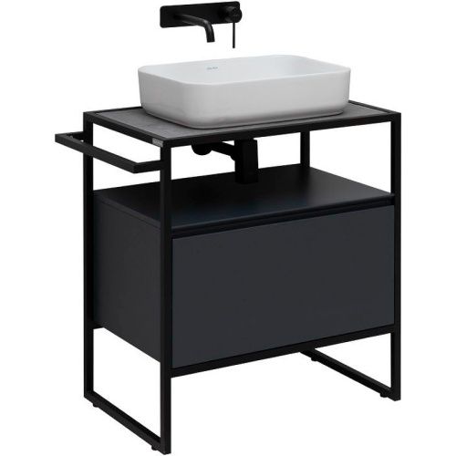 Тумба под раковину Allen Brau Priority 1.31001.AM 70х50 напольная цвет черный