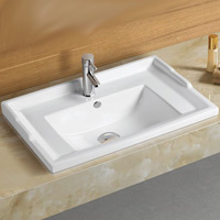Раковина Melana 91 см F90-805 накладная цвет белый