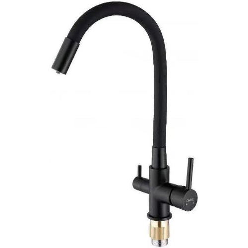 Смеситель для кухни D-Lin D159315-4A на мойку черный