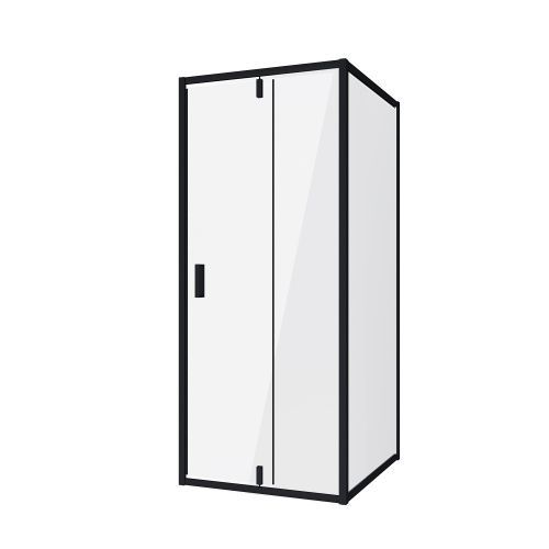 Душевой уголок Niagara Nova NG-83-8AB-A80B 80х80 стекло прозрачное профиль черный без поддона