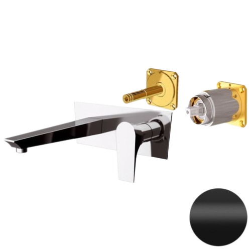 Смеситель для раковины Daniel Diva DV632KB15 встраиваемый в стену черный