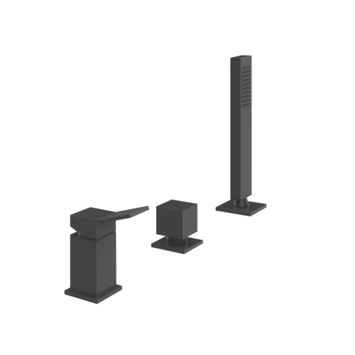 Смеситель Gessi Rettangolo K 53043#299 на борт ванны черный
