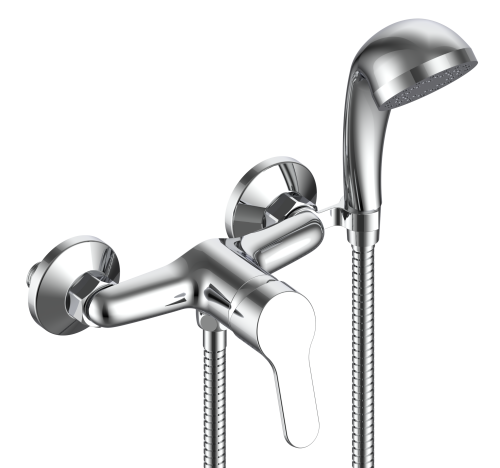 Смеситель для ванны и душа Voda TD80 настенный хром