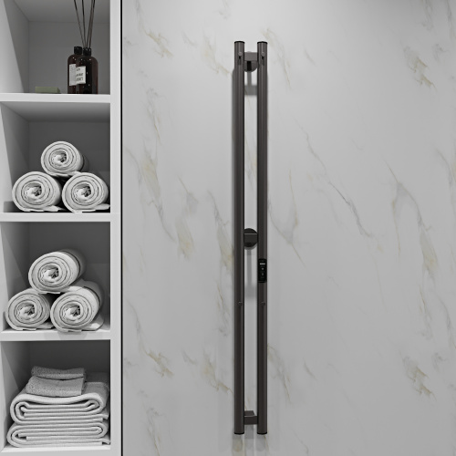 Полотенцесушитель Indigo Style LSE120-10GNSRt 10х120 электрический оружейная сталь