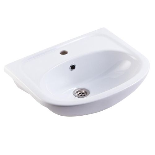 Раковина из сантехнического фарфора Rosa Уют 4620008192758 51х42 встраиваемая цвет белый
