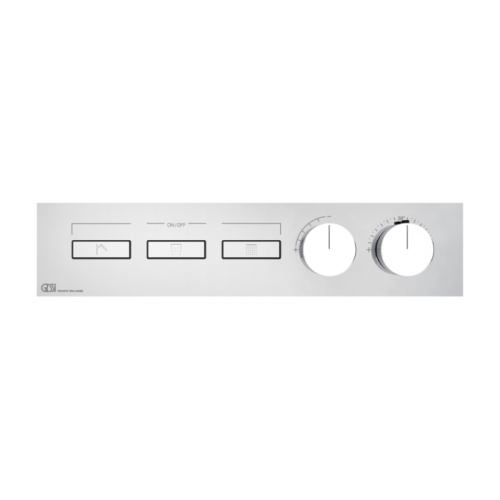 Смеситель для душа Gessi Hi-Fi 63014#031 встраиваемый в стену хром с термостатом (внешняя часть)