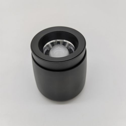 Светильник накладной iLedex Metrica (Метрица) 114-12W-D90-4K-ZOOM-BK