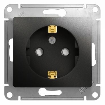 Розетка с/з со шторками, 16А Systeme Electric Glossa (Глосса) GSL000745