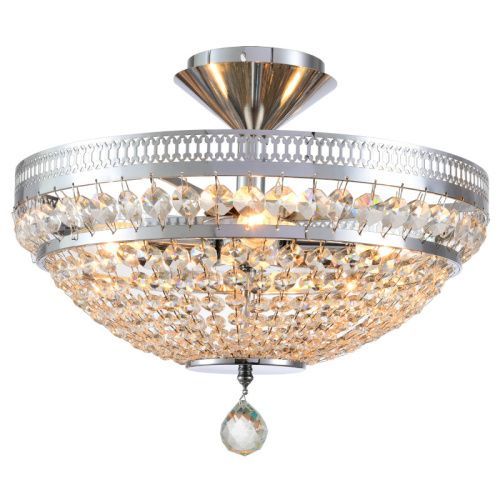 Люстра на штанге Natali Kovaltseva Barocco (Бароццо) BAROCCO 81405/4C CHROME