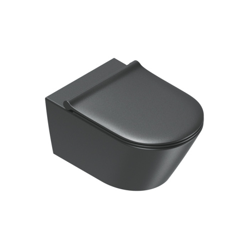 Чаша унитаза подвесная Catalano Zero 111550022 цвет черный матовый без сиденья безободковая смыв торнадо