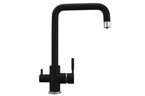 Смеситель для кухни Ulgran Quartz UQ-026-08 на раковину уголь