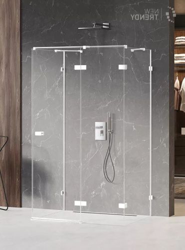 Душевой уголок New Trendy AVEXA White EXK-2894 110х70 стекло прозрачное профиль белый без поддона