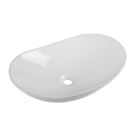 Раковина BelBagno 36 см BB1404 накладная цвет белый глянцевый