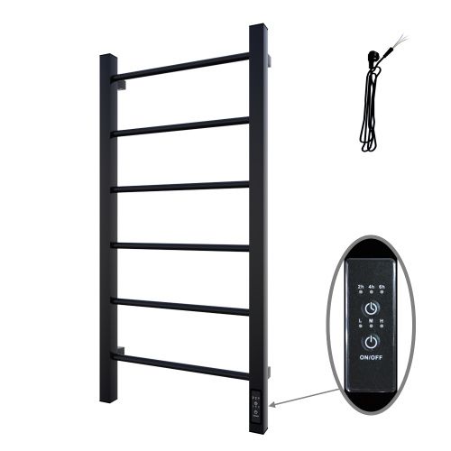 Полотенцесушитель Altasan Каталея КаталеяСП4080ЧМ подвесной 40х81 электрический черный матовый