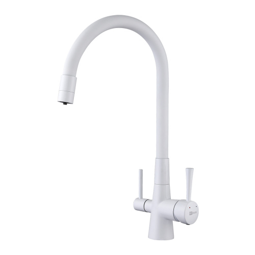 Смеситель для кухни LeMark Comfort LM3075W на мойку белый