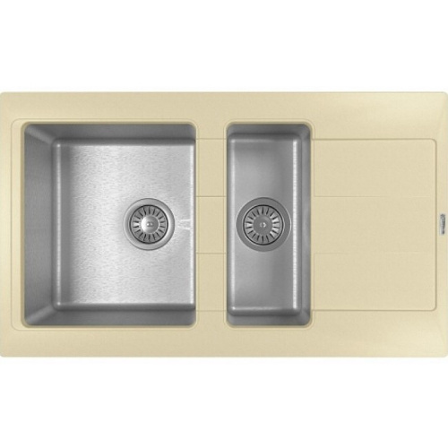 Кухонная мойка Florentina Комби 860 К 21.410.D0860.202 51х86 цвет шампань