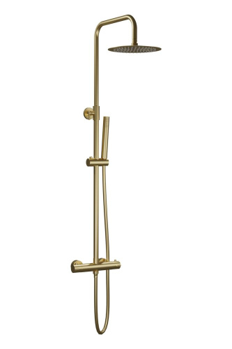 Душевая стойка AQG Urban Flow 20UFR25NID09 настенная цвет золото матовое