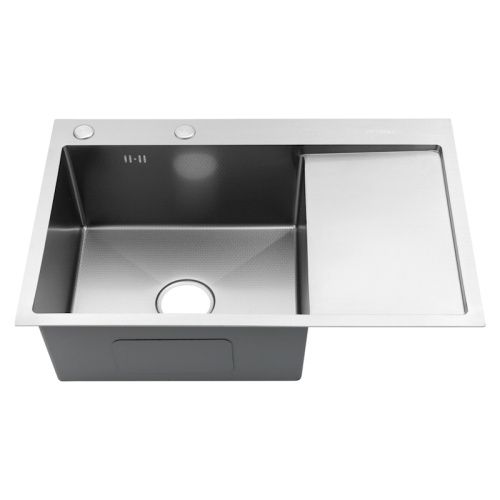 Кухонная мойка Fmark FSC6550L-L 65х50 цвет сатин поверхность матовая
