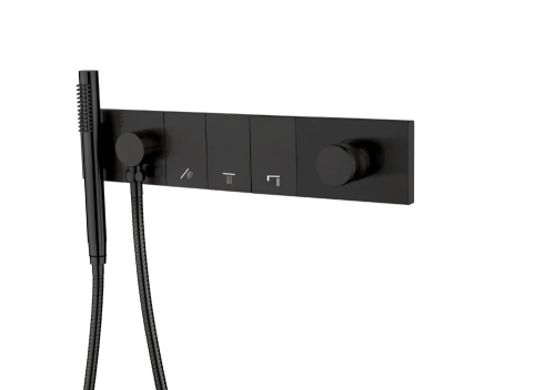 Смеситель для душа Boheme Zodiac 132-SYS-B встраиваемый черный