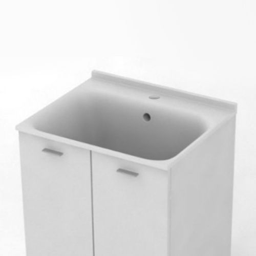 Раковина керамическая Kerasan Aquadom 60 см 029201*1 встраиваемая цвет белый 1 отверстие под смеситель