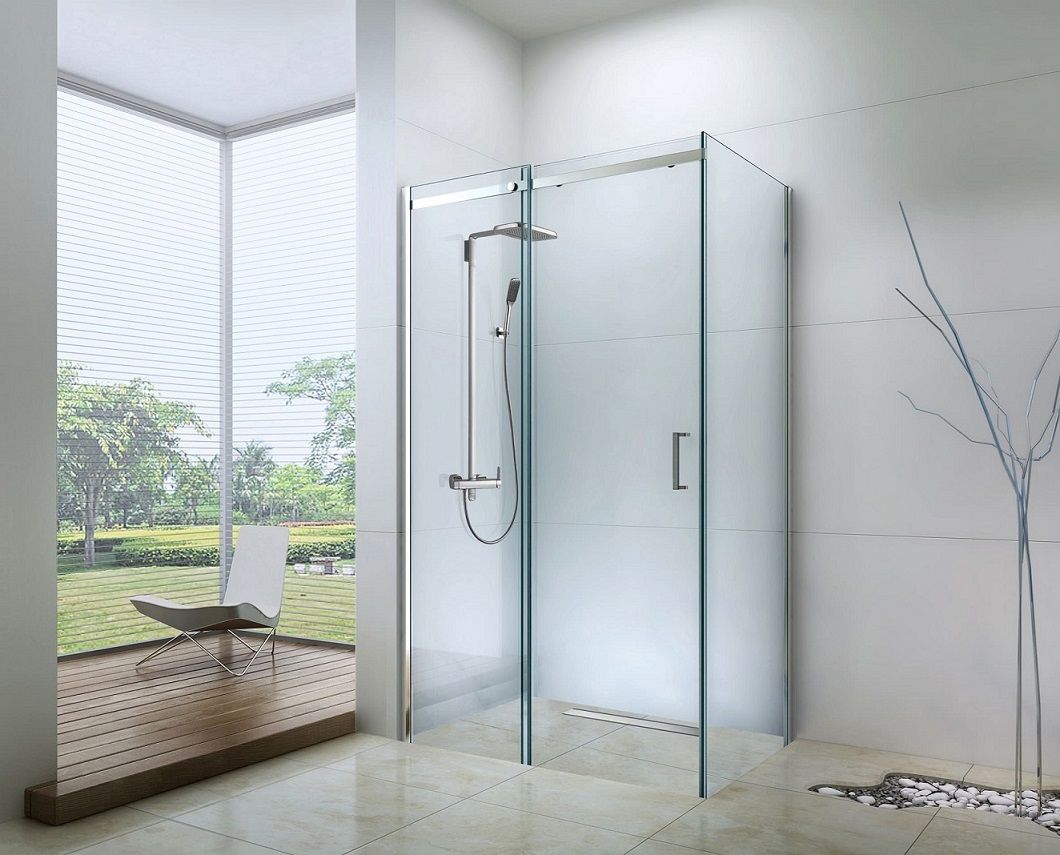 Душевой уголок Berges MELITA 061018 120х90 стекло прозрачное профиль хром без поддона