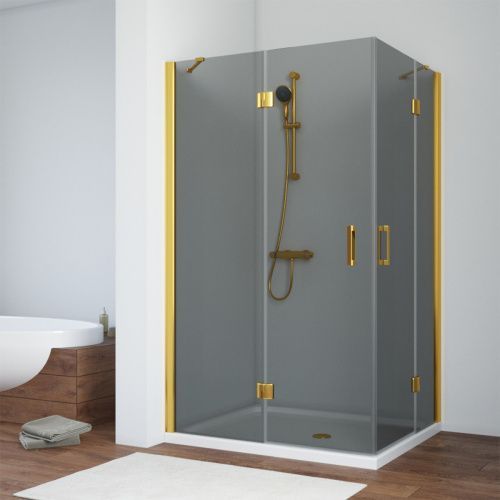Душевой уголок Vegas-Glass AFA-F TUR+NOVO AFA-F TUR NOVO h1890 90*80 09 07 L 90х80 стекло тонированное профиль золото без поддона