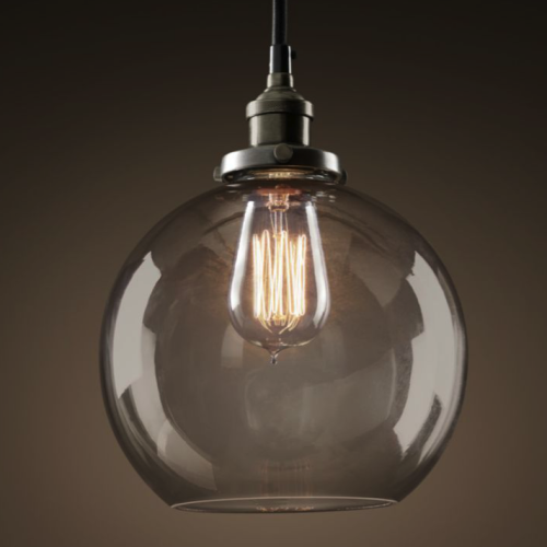 Светильник подвесной ImperiumLoft Loft Clear Glass Sphere Cloche (Лофт Цлеар Гласс Спхере Цлоцхе) 73694-22